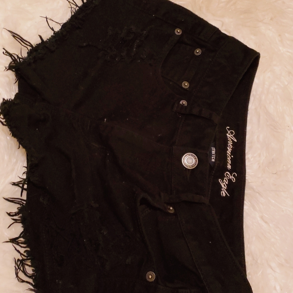 High waisted American Eagle black shorts